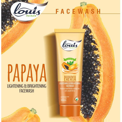 Louis Herbals Papaya Lightening And Brightening Facewash 100ml