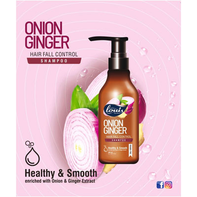  Louis Herbals Onion Ginger Hair Fall Control Shampoo 300ml