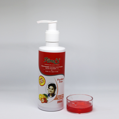 Flora's Strawberry D-Tan Face Wash With Vitamin C For All Types of Skin