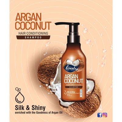 Louis Herbals Argan Coconut Hair Conditioning Shampoo 300ml 