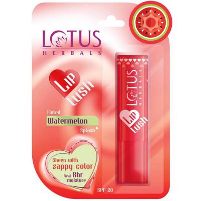 Lotus Herbals Lip Lush Tinted Lip Balm - Watermelon Splash - 4 gm