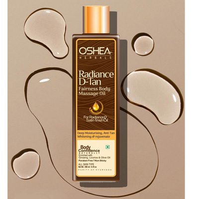 Oshea Herbals Radiance D Tan Fairness Body Massage Oil 200ml