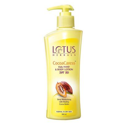Lotus Herbals CocoaCaress Daily Hand & Body Lotion SPF 20 - 250ml