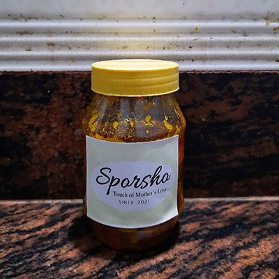 Sparsha Homemade Rasuner Anchar Garlic Pickle 200gm