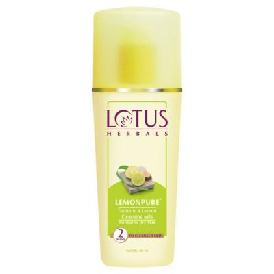 Lotus Herbals Lemonpure Turmeric & Lemon Cleansing Milk - 170ml