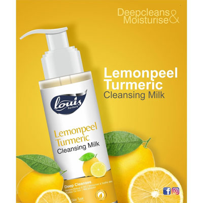 Louis Herbals Lemonpeel Tumeric Cleansing Milk 200ml