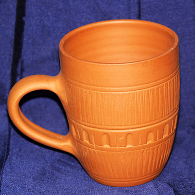 BS Decor Terracotta Natural Clay Large Tea Cup