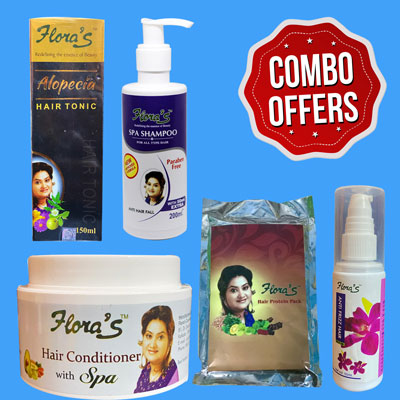 Flora's Anti Hair Fall and Regrowth Combo Pack