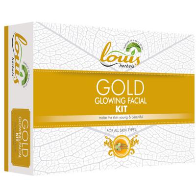 Louis Herbals Gold Glowing Facial Kit
