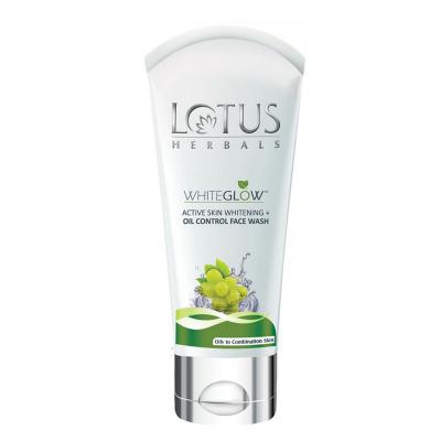 Lotus Herbals WhiteGlow Active Skin Whitening + Oil Control Face Wash-100 gm