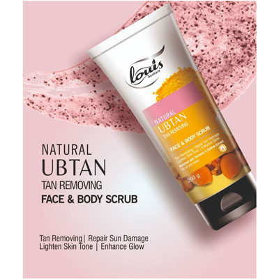  Louis Herbals Natural Ubtan Tan Removing Face & Body Scrub 200gm