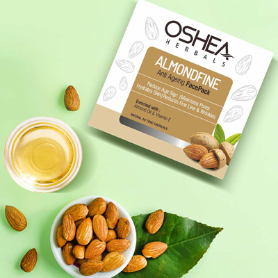 Oshea Herbals Almondfine Anti Aging Face Pack - 100 gm