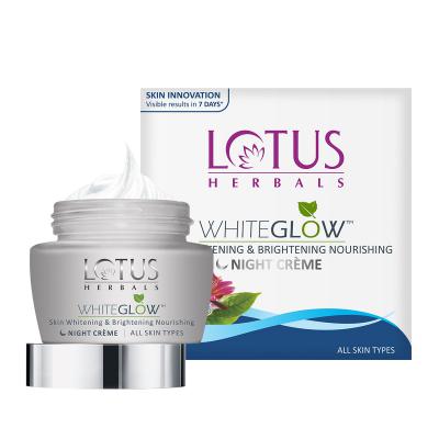 Lotus Herbals White Glow Skin Whitening & Brightening Nourishing Night Cream 60 gm